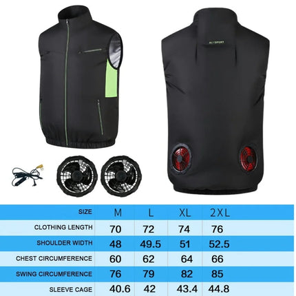 Ultra Breeze Built-In Fan Lightweight Summer Cooling Vest