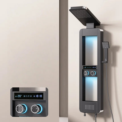 Rainfall Tower Panel Modern Shower Set