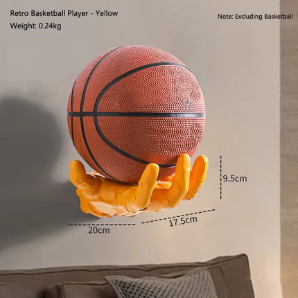 Robotic Hand Basketball Wall-Mounted Rack